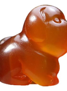 天然红玛瑙生肖狗手链坠手工雕刻