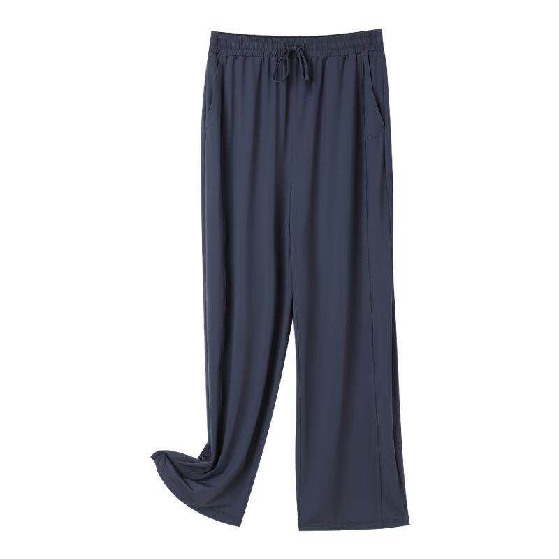 觅橘防晒裤冰丝阔腿裤女夏束腿直筒两用垂感休闲裤TK