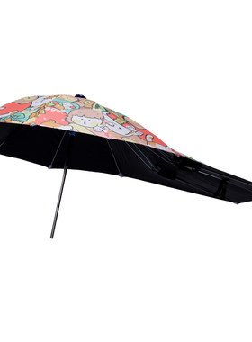 加长加宽小电动车晴雨伞三秒速收