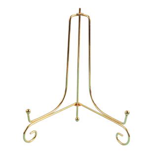 景泰蓝掐丝珐琅画底板支架圆盘木板透明展示架金属支架装饰摆件