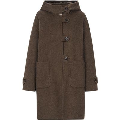 KBNE【牦牛绒】毛呢外套长款羊毛呢子大衣小个子2025新款秋冬女装