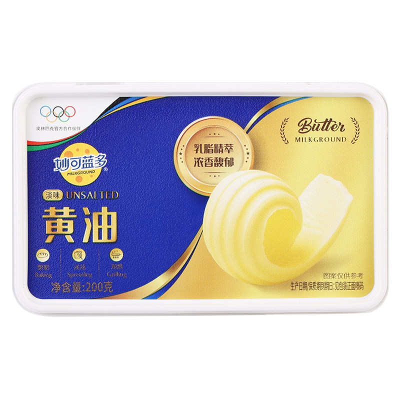 妙可蓝多淡味动物黄油200g烘焙用