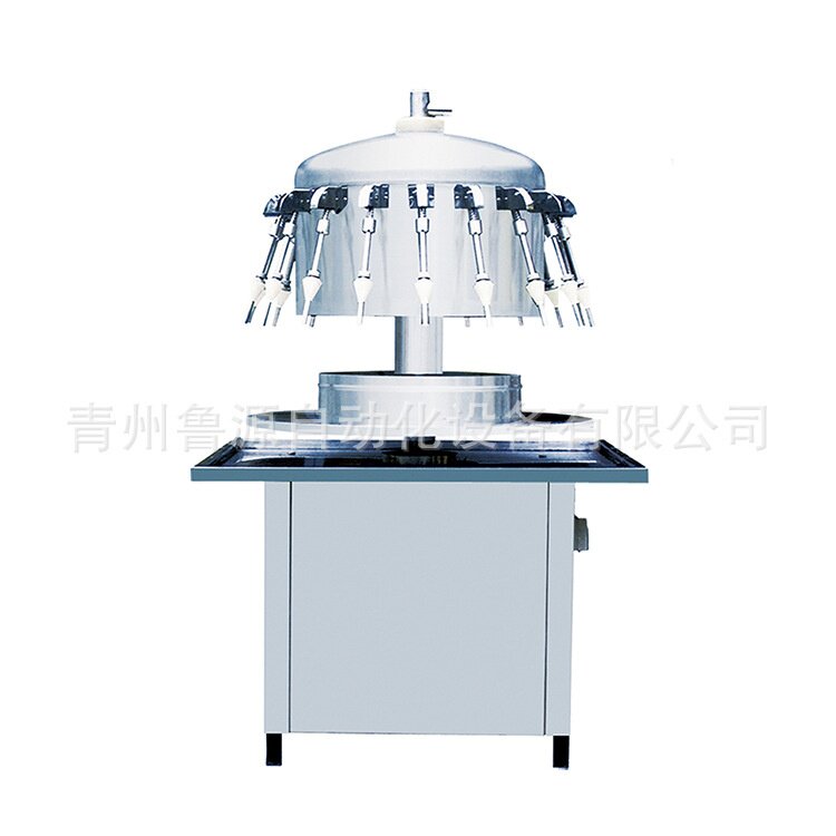 酒水液体灌装机半自动灌装设备小瓶包装设备 旋转式一体灌装机械