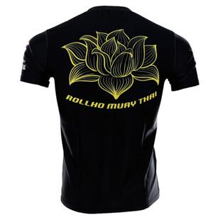 莲花套装短袖综合格斗训练MMA搏击运动T恤UFC健身散打泰拳播求男