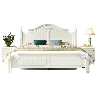 全友家居1米8双人大床主卧室家具美式1米5储物床简约公主板式床架