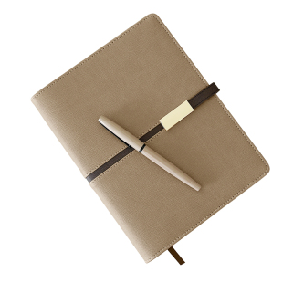 画冠高级商务定制可印logo笔记本高颜值精致笔记本子可拆卸活页本礼盒套装办公手账本手帐a5a6工作记事会议本