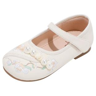 女童汉服鞋儿童秋款国风皮鞋春秋旗袍古风童鞋新中式布鞋女孩鞋子