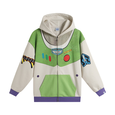 BURNIN*Disney/迪士尼 Pixar Toy Story合作系列Buzz机甲拉链帽衫