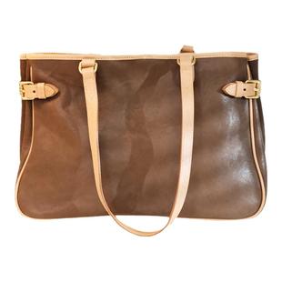 葱木 可放13寸电脑植鞣牛皮女包软 新款质感大容量托特包通勤单肩