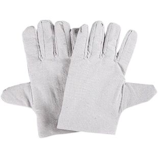 帆布手套耐用双层加厚劳保防护手套全里衬机械搬运电焊工作耐磨