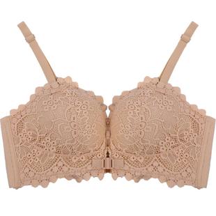 斯米莱前扣内衣女聚拢小胸夏季2025新款爆款胸罩无痕蕾丝性感文胸
