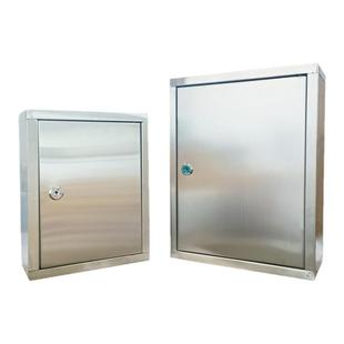 不锈钢火种存放储物箱巡逻签到箱家用牛奶箱柜子带锁可壁挂墙签到资料置物手机存放柜工具箱室户外防水