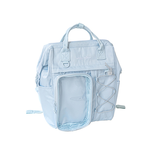 RosyPosy柔设方型双肩包书包初中女生ins小众大容量2025超火痛包