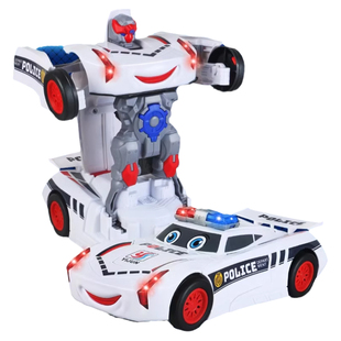 儿童变形汽车机器人玩具男孩3到6岁机甲4模型5警车大黄蜂变型金刚