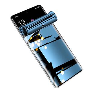 狼月适用opporeno9手机膜防偷窥曲面全包边防摔reno9pro钢化水凝膜全屏覆盖保护reno9pro+防窥膜防指纹无白边
