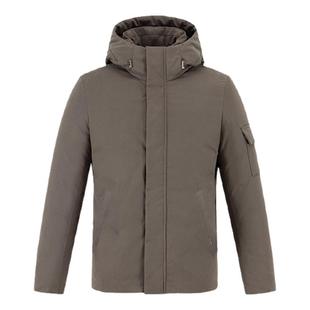 【桃皮绒】LAMPO/蓝豹羽绒服厚男鹅绒服百搭立领连帽羽绒服外套