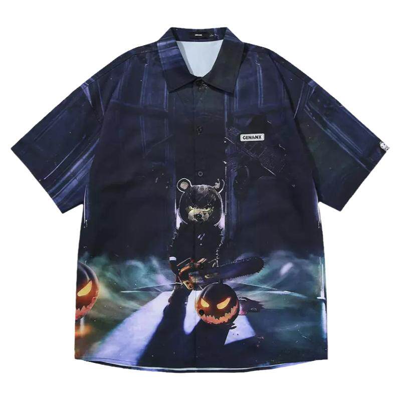 GENANX闪电潮牌短袖衬衫新品9折