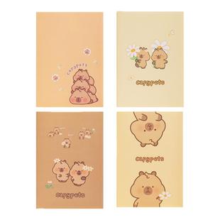 得力文具笔记本子车线本加厚小清新缝线本女简约b5大号软面抄学生用创意a5小本子便携日常练习本批发软抄本