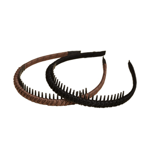 洗脸发箍女束发黑色发圈布艺头箍细齿防滑中老年人奶奶发箍碎发卡