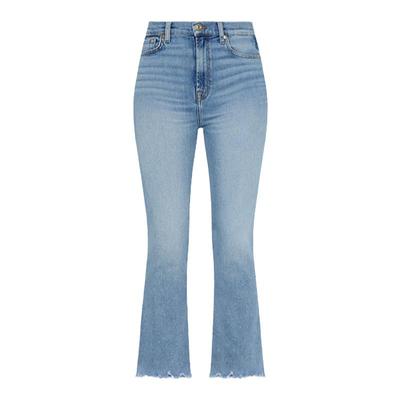 7 For All Mankind女春夏新品中腰修身微喇九分牛仔裤BOOTCUT
