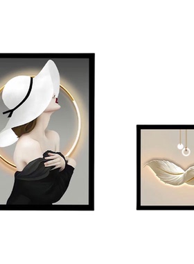 简约轻奢北欧美女装饰画