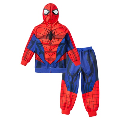 男童冬季卫衣套装蜘蛛侠漫威正版