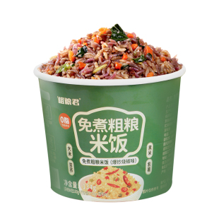 免煮冲泡粗粮米饭减低0脂 杂粮米拌饭肥即食轻食健康代餐饱腹抗饿