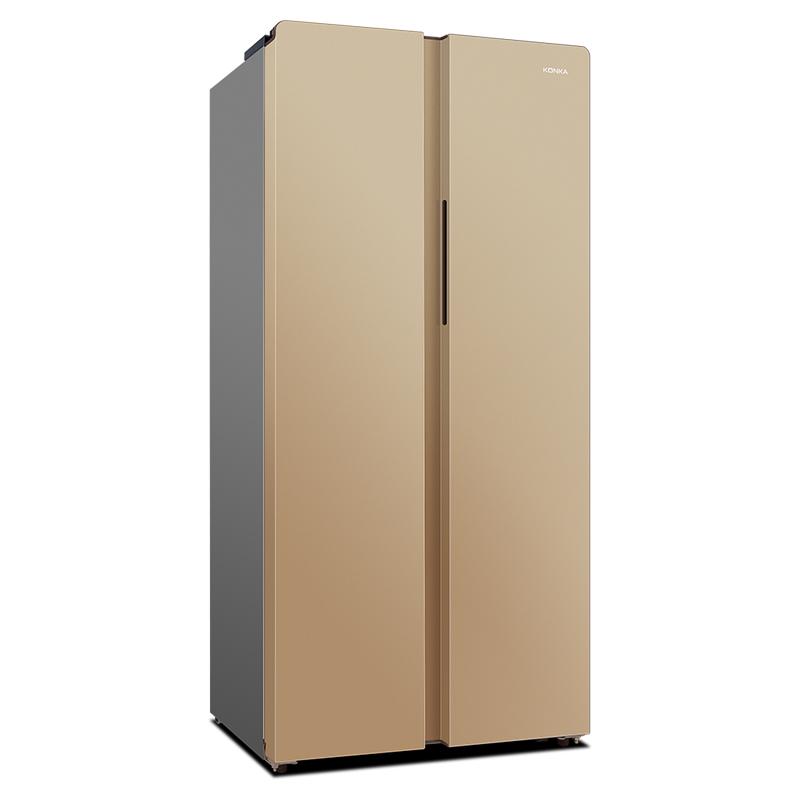康佳400升对开门双开门冰箱家用节能大容量超薄嵌入冷藏冷冻冰箱