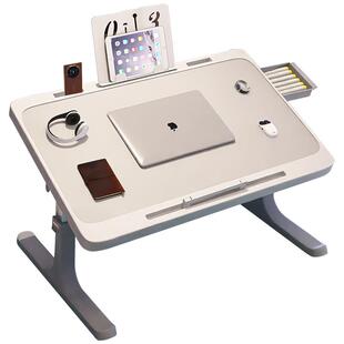 喵同学床上小桌子飘窗折叠桌学生床头宿舍书桌笔记本电脑支架办公桌懒人卧室坐地ins风学习可移动小桌板加大