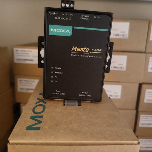 议价MOXA现货 MGate MB3280 2口MODBUS网关  全新原装正品 质保5