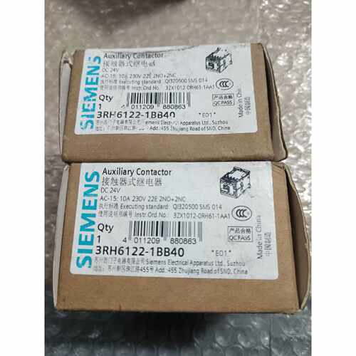 议价西门子3RH6122-1BB40接触器，库存全新带包装两个，