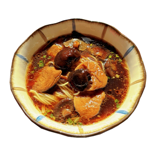 苏式香菇面筋面苏州什锦面半干面拉面面条挂面碱水面速食面早餐面