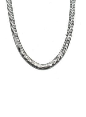 T恤项链男ins欧美钛钢防水宽面