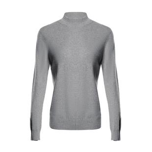 鹿王100%纯山羊绒衫女半高领平针套头百搭针织衫25年秋冬新款