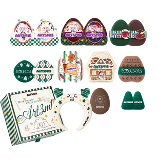 【冬日限定】绒冬雪境系列粉扑粉底液气垫专用不易吃粉圣诞礼盒