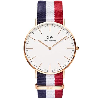 dw手表40mm经典风织纹男表