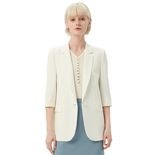 Lavinia七分袖小西装外套女春秋新款高级感垂感西服女B31W105