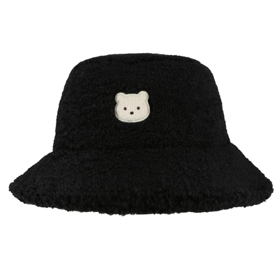 【时尚】lackpard帽子女冬小熊渔夫帽保暖大头围仿羊羔绒泰迪绒