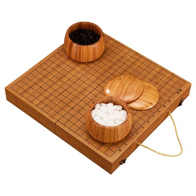 文牛19路实木折叠便携围棋五子棋