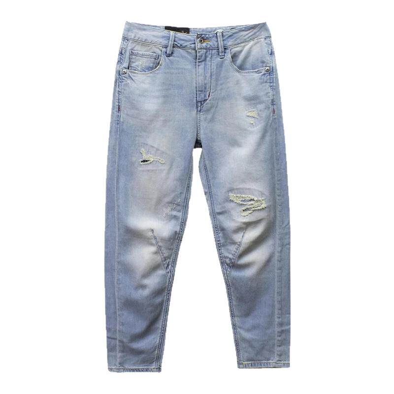 ABLEJEANS男女立体锥形九分裤