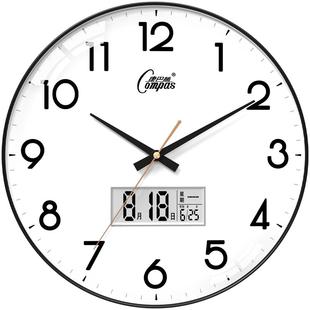 康巴丝挂钟客厅家用时尚轻奢简约时钟挂墙高级感静音卧室石英钟表