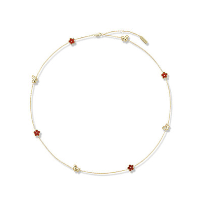 CIGALONG龙梓嘉千里马红玛瑙项链手串耳钉礼物