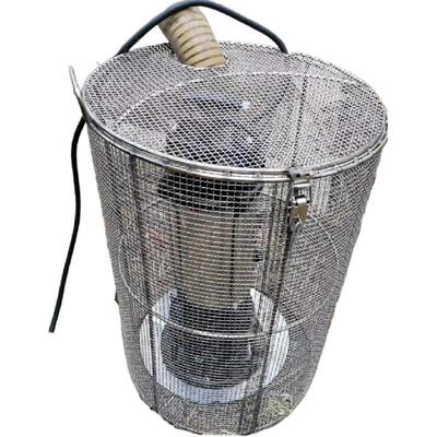 304重型加固多条支撑污水泵笼防护保护罩粪池鱼塘莲蓬头2毫米网格