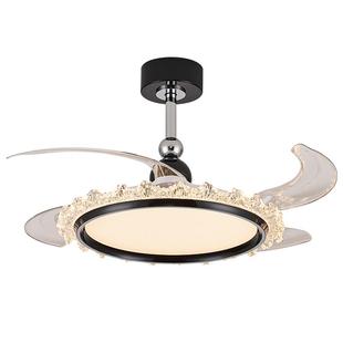 帕莎 隐形风扇灯 中古风2026新款法式复古美式高级感餐厅主卧室灯