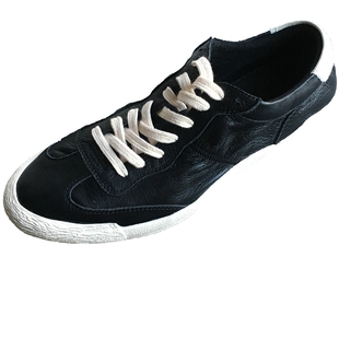 秋季小白鞋黑色潮鞋男士真皮透气板鞋软底男鞋韩版百搭运动休闲鞋