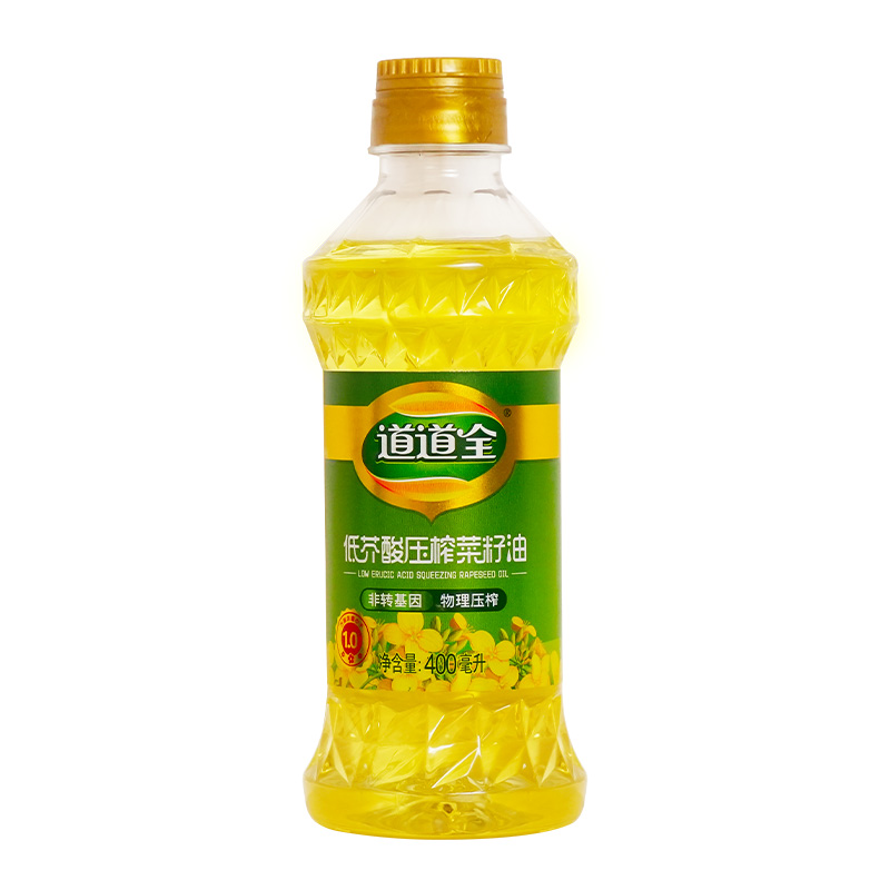 【芭芭農(nóng)場】道道全低芥酸壓榨菜籽油400ml 非轉(zhuǎn)基因物理壓榨