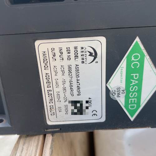 议价奥圣变频器ASB530-A4T4R0PB 4KW 380V拆维修