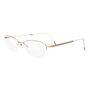 Silhouette诗乐眼镜架 金色半框钛商务近视眼镜框镜架女 4453