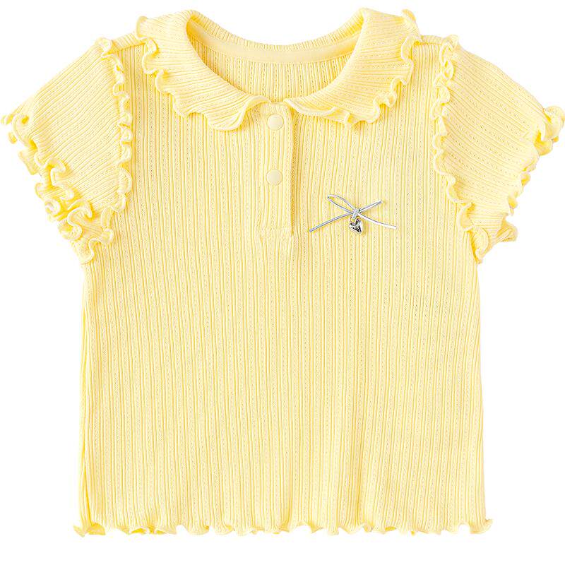 【balaOne】巴拉巴拉宝宝短袖t恤婴儿女童上衣2026新款夏装甜美萌