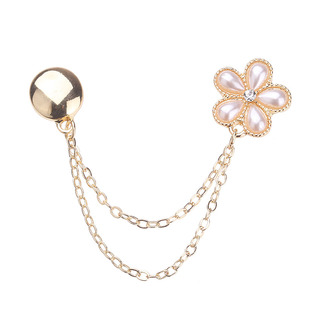 免缝链条磁吸扣衬衫衣角长改短神器袖子挽边裤脚收短固定打结胸针